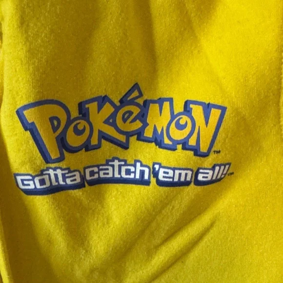 Pokemon Bright Yellow Kids Zip-Up Hoodie - Picture 3 of 7